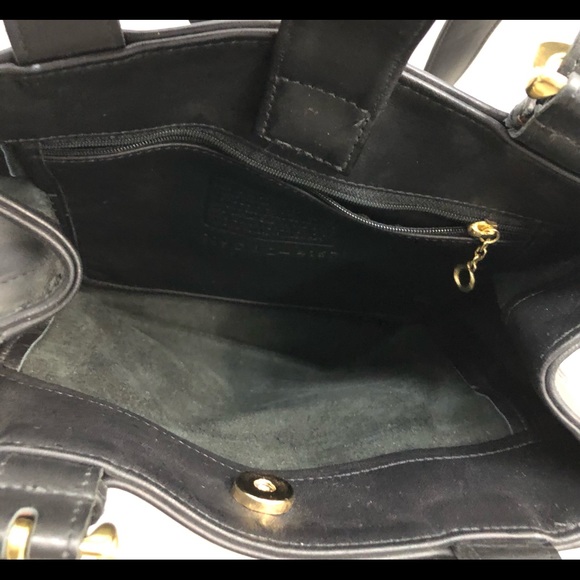 COACH Black Double Strap Shoulder Bag - Picture 4 of 11